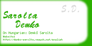 sarolta demko business card